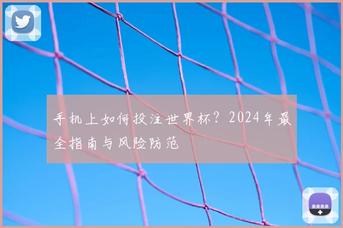 手机上如何投注世界杯？2024年最全指南与风险防范