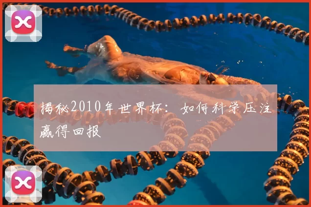 揭秘2010年世界杯：如何科学压注赢得回报
