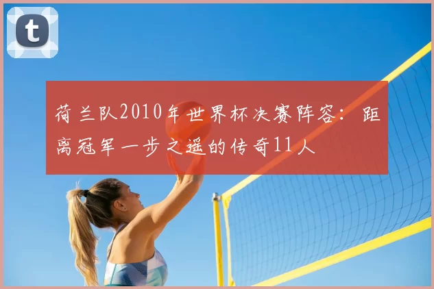 荷兰队2010年世界杯决赛阵容：距离冠军一步之遥的传奇11人
