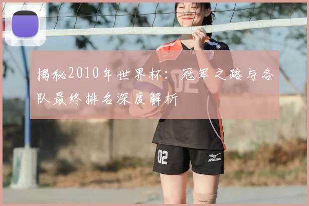揭秘2010年世界杯：冠军之路与各队最终排名深度解析